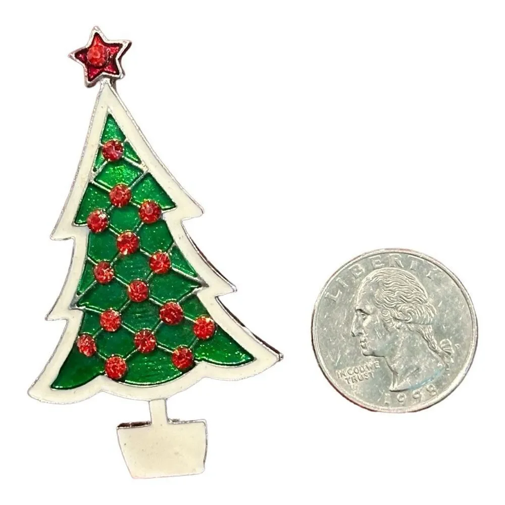 Christmas tree brooch bag charm Jean charm backpack